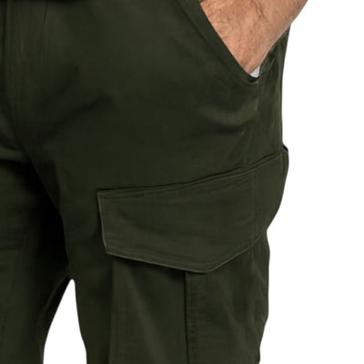 Pantaloni cargo verdi uomo
