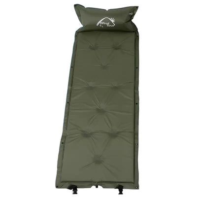 Matelas de camping avec oreiller intégré