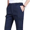 Pantaloni cargo blu uomo