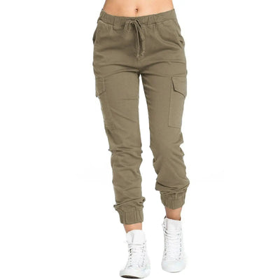 Pantalon treillis femme kaki