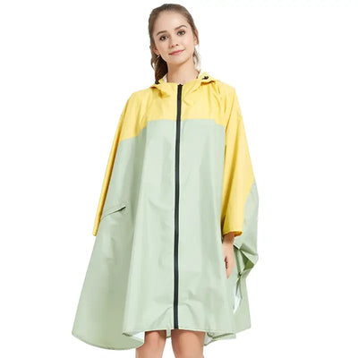 Poncho pluie bicolore
