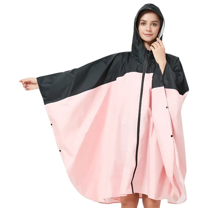 Poncho pluie bicolore