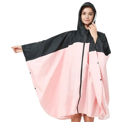 Poncho pluie bicolore