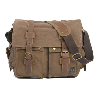 SAC MILITAIRE VINTAGE EN TOILE