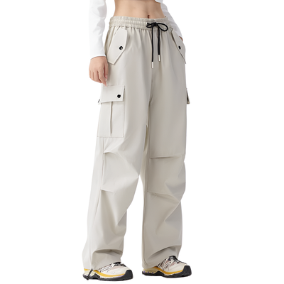 Straight leg cargo trousers womens
