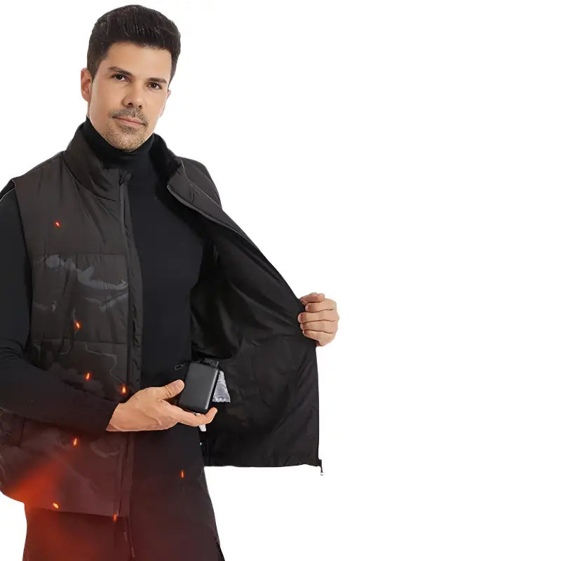 Veste chauffante camouflage