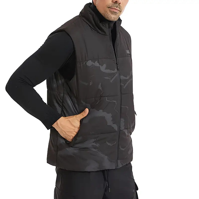 Veste chauffante camouflage