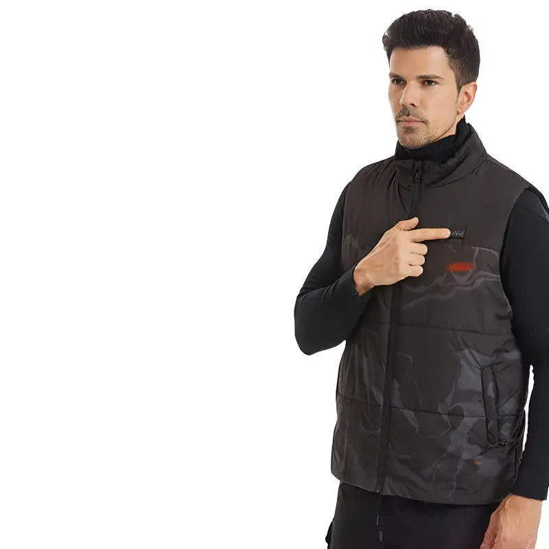 Veste chauffante camouflage