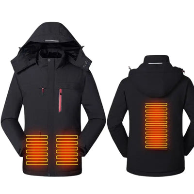 Veste chauffante hiver femme trois niveaux de chaleur USB 5V autonomie huit heures