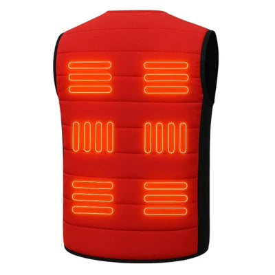 Veste chauffante homme rouge