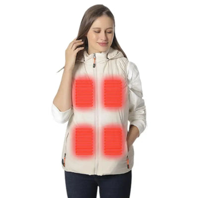 Veste doudoune chauffante