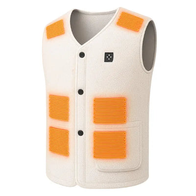 Veste sans manche chauffante