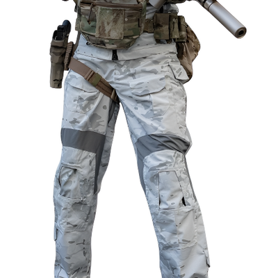 White Camouflage Trousers