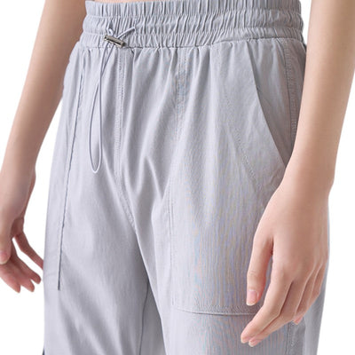 Womens flared cargo trousers